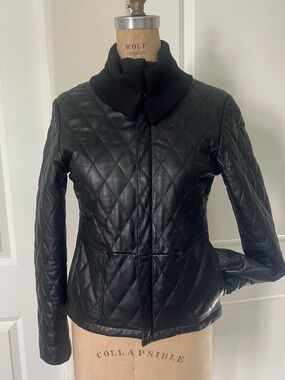 Rem Garson Quilted Leather Jacket
